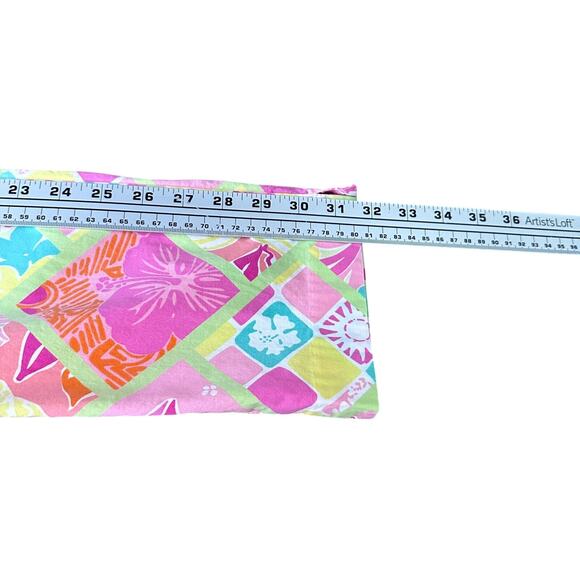 Vintage Lilly Pulitzer Capri Pants Women 4 Pink Diamond Head Patch Hula Monkey - Picture 7 of 8